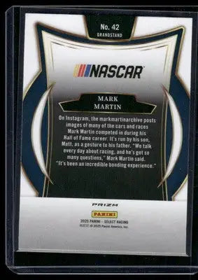 2025 Panini Select Racing Mark Martin #42 Prizm Racing - Racing Card Single