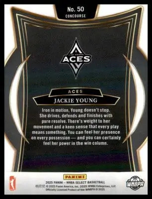 2025 Panini Select WNBA #50 Jackie Young - Basketball Card Single