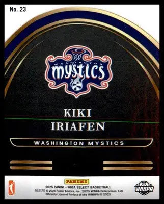 2025 Panini Select WNBA Select Future #23 Kiki Iriafen - Basketball Card Single
