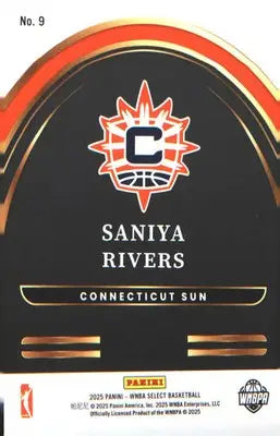 2025 Panini Select WNBA Select Future #9 Saniya Rivers - Basketball Card Single