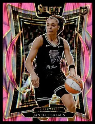 2025 Panini Select WNBA Pink Flash Prizms #81 Janelle Salaun Rookie Rookie - Basketball Card Single