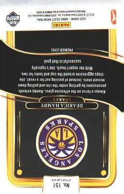 2025 Panini Select WNBA Silver Prizms #151 Dearica Hamby - Basketball Card Single