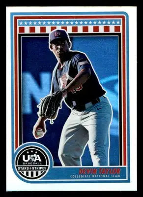 2025 Panini Stars and Stripes USA Baseball #1 Devin Taylor - Baseball Card Single