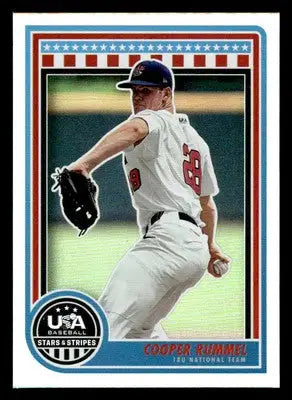2025 Panini Stars and Stripes USA Baseball #100 Cooper Rummel - Baseball Card Single