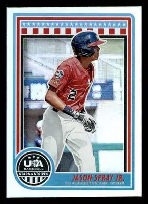 2025 Panini Stars and Stripes USA Baseball #105 Jason Spray Jr. - Baseball Card Single