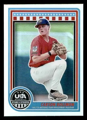 2025 Panini Stars and Stripes USA Baseball #115 Carson Bolemon - Baseball Card Single