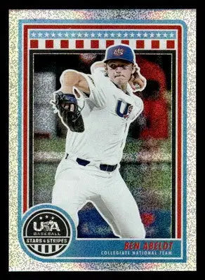 2025 Panini Stars and Stripes USA Baseball #12 Ben Abeldt Opening Day - Baseball Card Single