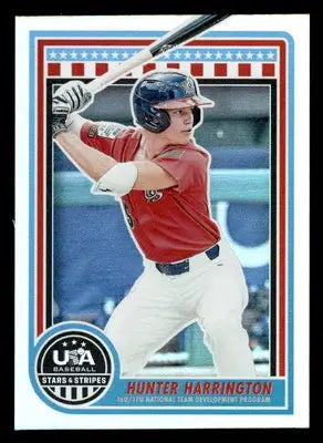 2025 Panini Stars and Stripes USA Baseball #123 Hunter Harrington - Baseball Card Single