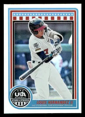 2025 Panini Stars and Stripes USA Baseball #126 Louis Hernandez II - Baseball Card Single
