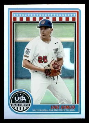 2025 Panini Stars and Stripes USA Baseball #129 Luke Armijo - Baseball Card Single