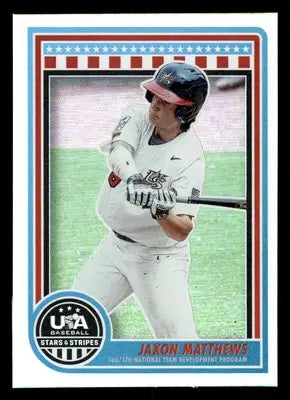 2025 Panini Stars and Stripes USA Baseball #130 Jaxon Matthews - Baseball Card Single