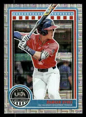 2025 Panini Stars and Stripes USA Baseball #138 Damian Rivas Mojo - Baseball Card Single