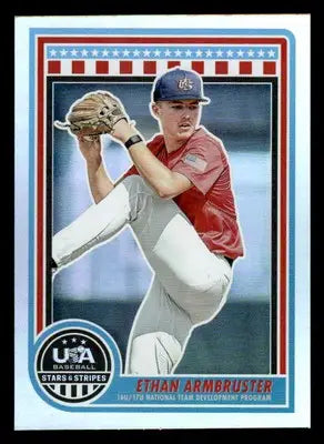 2025 Panini Stars and Stripes USA Baseball #139 Ethan Armbruster - Baseball Card Single