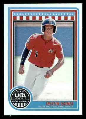 2025 Panini Stars and Stripes USA Baseball #149 Tristin Gaines - Baseball Card Single