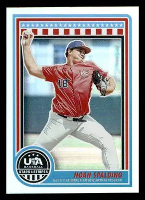 2025 Panini Stars and Stripes USA Baseball #171 Noah Spalding - Baseball Card Single