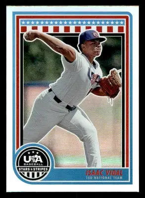 2025 Panini Stars and Stripes USA Baseball #18 Isaac Vidal - Baseball Card Single