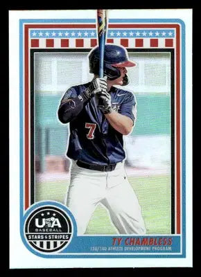 2025 Panini Stars and Stripes USA Baseball #183 Ty Chambless - Baseball Card Single