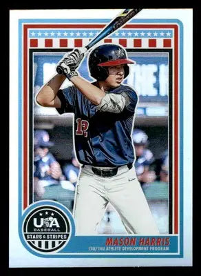 2025 Panini Stars and Stripes USA Baseball #186 Mason Harris - Baseball Card Single