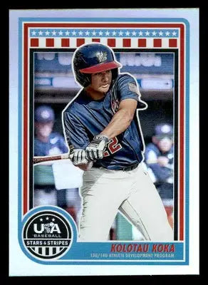 2025 Panini Stars and Stripes USA Baseball #187 Kolotau Koka - Baseball Card Single