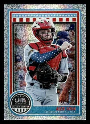 2025 Panini Stars and Stripes USA Baseball #19 Alex Sosa Opening Day - Baseball Card Single