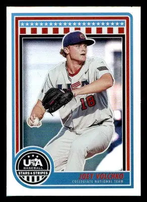 2025 Panini Stars and Stripes USA Baseball #20 Joey Volchko - Baseball Card Single