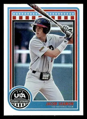 2025 Panini Stars and Stripes USA Baseball #34 Jacob Seamon - Baseball Card Single