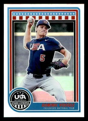2025 Panini Stars and Stripes USA Baseball #41 Dominic Voegele - Baseball Card Single