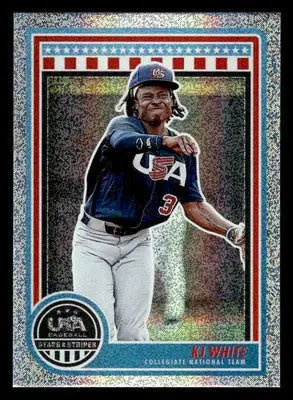 2025 Panini Stars and Stripes USA Baseball #60 KJ White Stars - Baseball Card Single