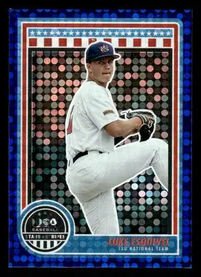 2025 Panini Stars and Stripes USA Baseball #61 Luke Esquivel Blue #/149 - Baseball Card Single