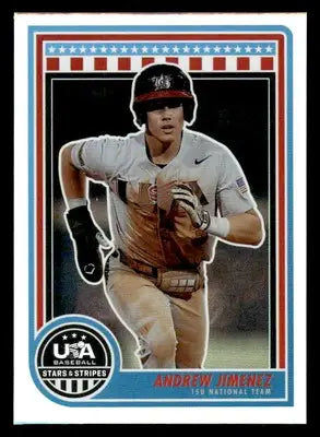 2025 Panini Stars and Stripes USA Baseball #91 Andrew Jimenez - Baseball Card Single
