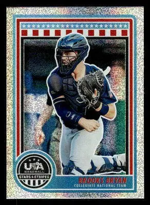 2025 Panini Stars and Stripes USA Baseball #94 Brooks Bryan Opening Day - Baseball Card Single