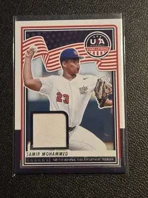 2025 Panini Stars and Stripes USA Samir Mohammed 16U/17U Team Materials - Baseball Card Single