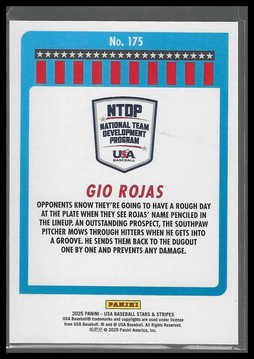 2025 Panini Stars&Stripes #NTS-TC Ty Chambless 13U/14U National Team Signatures - Baseball Card Single