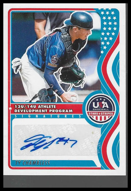2025 Panini Stars&Stripes #NTS-TC Ty Chambless 13U/14U National Team Signatures - Baseball Card Single