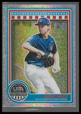 2025 Panini Stars & Stripes USA Baseball #148 Gavin Poteet Speckle