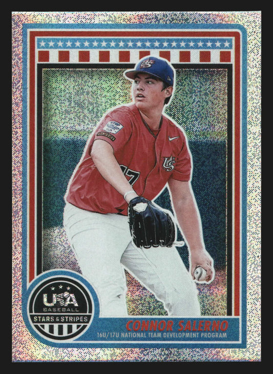 2025 Panini Stars & Stripes USA Baseball #198 Connor Salerno Opening Day - Baseball Card Single