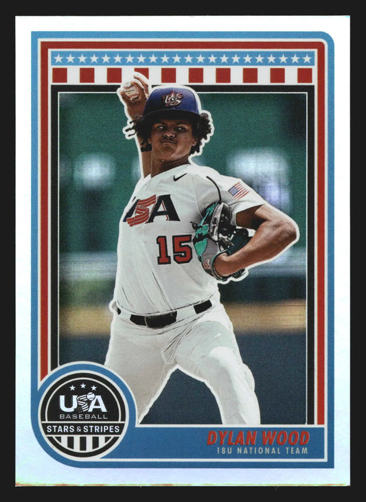 2025 Panini Stars & Stripes USA Baseball #59 Dylan Wood 18U - Baseball Card Single