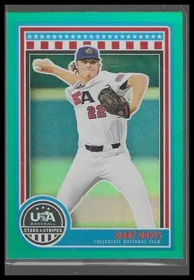 2025 Panini Stars & Stripes USA Baseball #64 Gabe Davis Green