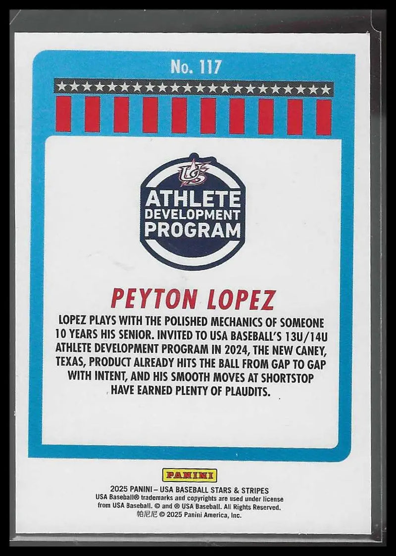 2025 Panini Stars & Stripes USA Baseball Speckle #125 Ethan Wheeler - Baseball Card Single