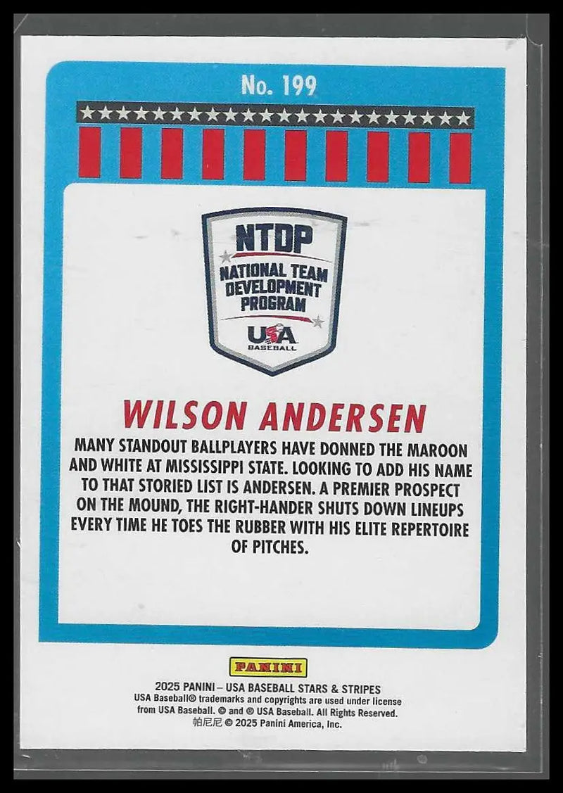 2025 Panini Stars & Stripes USA Baseball Speckle #158 Andres Armenta - Baseball Card Single