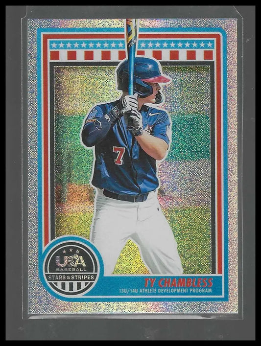 2025 Panini Stars & Stripes USA Baseball Speckle #191 Tyler Spangler - Baseball Card Single