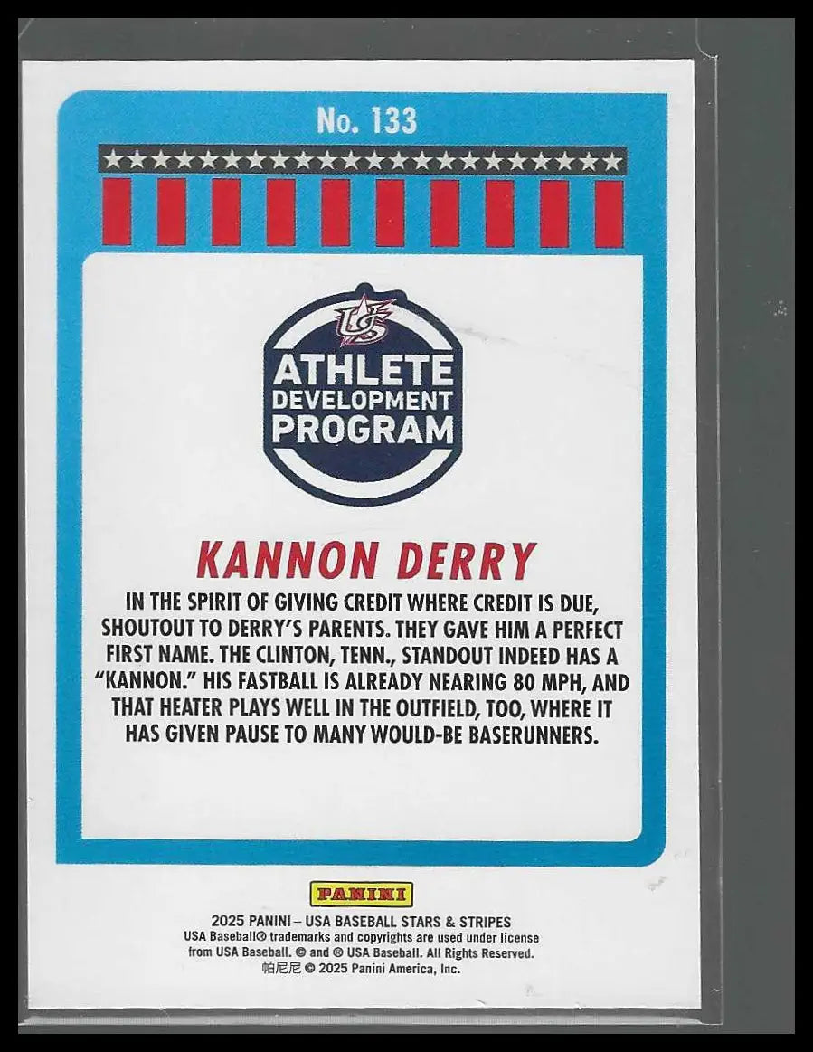 2025 Panini Stars & Stripes USA Baseball Speckle #199 Wilson Andersen - Baseball Card Single
