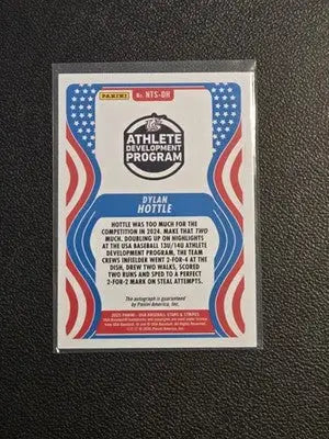 2025 Panini Stars & Stripes USA Dylan Hottle 13U/14U National Signatures - Baseball Card Single