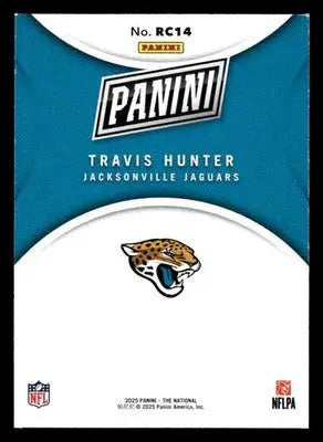 2025 Panini The National #RC14 Travis Hunter Silver Pack Foil Jaguars