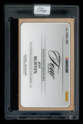 2025 Panini Turn Four Center Stage Signatures Jeff Burton #CSS-JBT Auto 08/35 - Other
