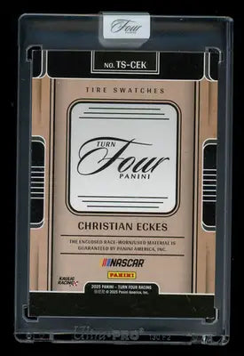 2025 Panini Turn Four Christian Eckes #TS-CEK 13/49 Tire Swatch Racing