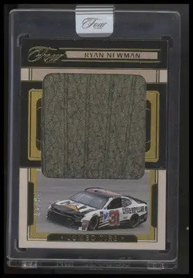 2025 Panini Turn Four Ryan Newman #JTS-RNM Jumbo Tire Swatches Gold #/10 - Racing Card Single