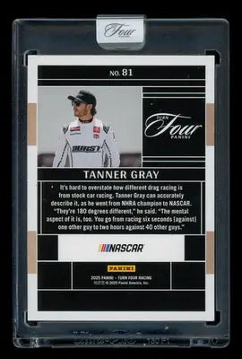 2025 Panini Turn Four Tanner Gray #81 07/25 Racing - Racing Card Single