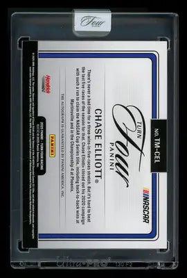 2025 Panini Turn Four Timeless Moments Chase Elliott #TM-CEL 33/99 Racing - Racing Card Single