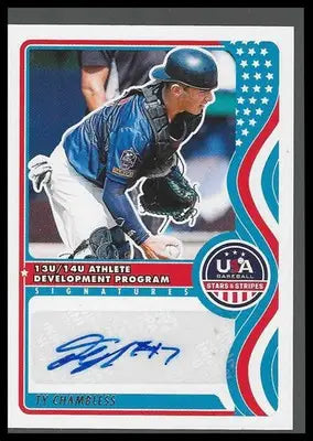 2025 Panini USA Baseball 13U/14U Nat Team Signatures #NTS-TC Ty Chambless - Baseball Card Single